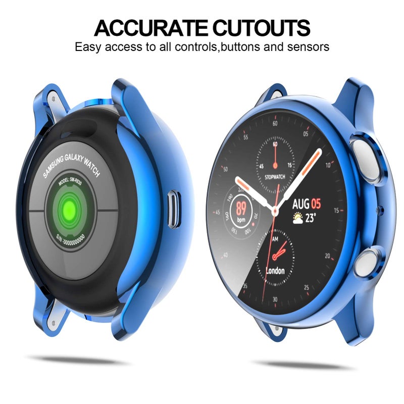 BHARVEST [8 Pack] Screen Protector Case Compatible with Samsung Galaxy Watch Active 2 40mm, Soft TPU Plated All Round Scratch Resistant Protective Bumper Case (8 Colors, Active 2 40mm) - Image 4